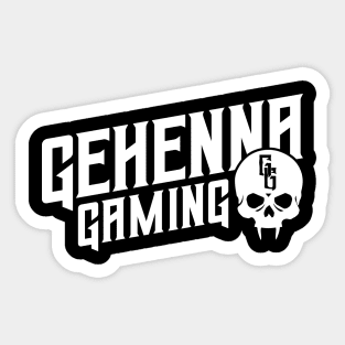 Gehenna Gaming (White) Sticker